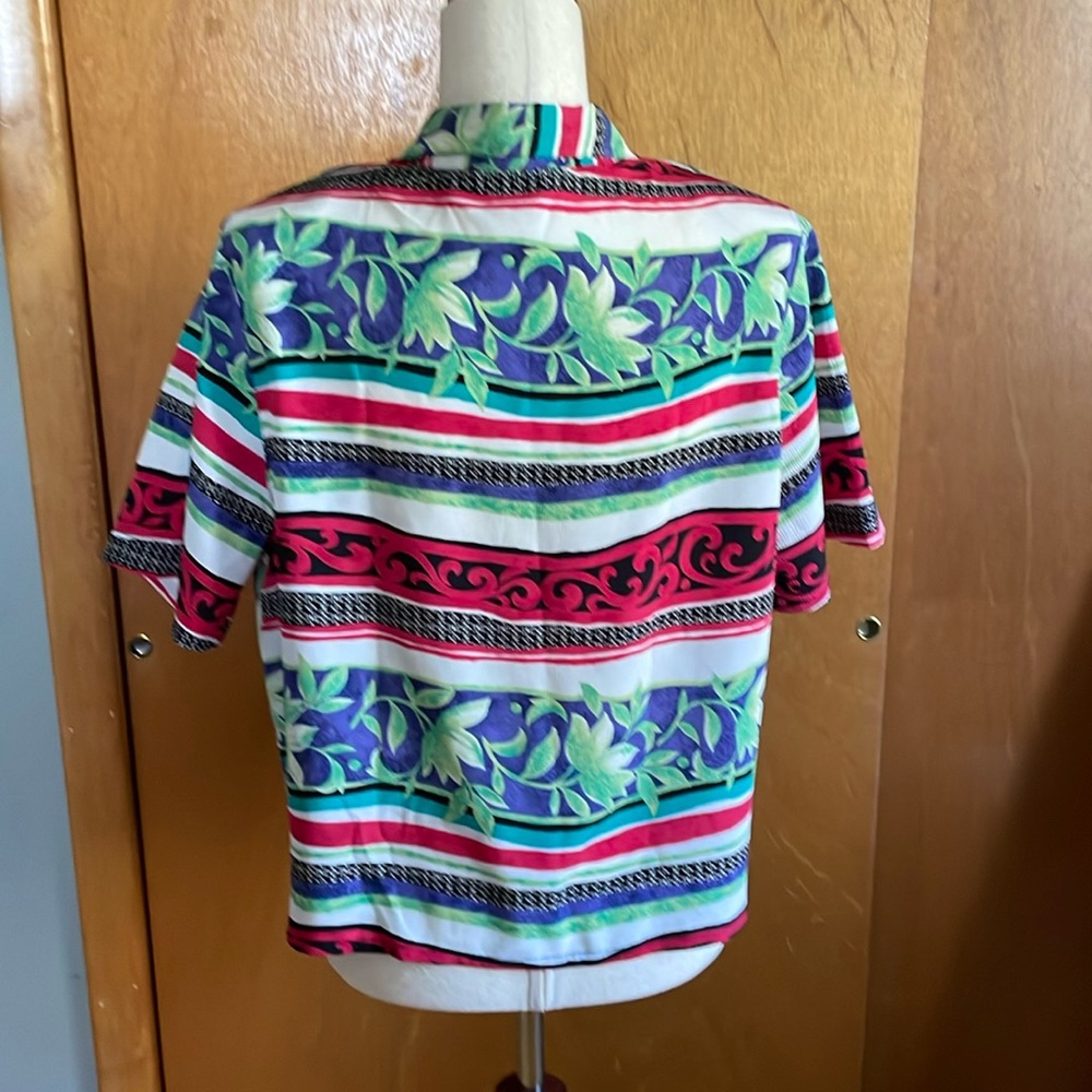 Alfred Dunner Short Sleeves Multicolored Top. Siz… - image 4